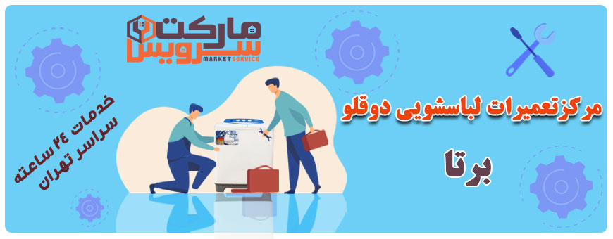 تعمیر انواع لباسشویی دوقلو برتا